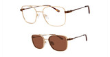 AirMag Eyeglasses AIRMAG A6264 Matte Gold//Brown Demi/C3