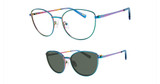 AirMag Eyeglasses AIRMAG A6267 Teal/Blue Purple/C2