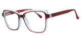 Smart Eyeglasses SMART S2883 Burgundy/Blue Crystal/C1