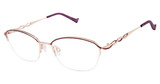 Tura Eyeglasses R149 eggplant/rose gold/EGG