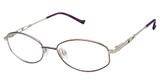 Tura Eyeglasses R707 eggplant/silver/EGG