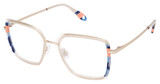 FYSH Eyeglasses FYSH 3748 SAND NAVY CORAL/S414