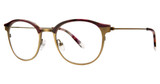 Original Penguin Eyeglasses The Dennis Plum Gold/PL