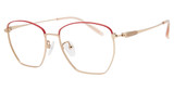 Mademoiselle Eyeglasses MADEMOISELLE MM9302 Red/Gold/C1