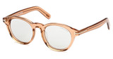 Tom Ford FT1123-D shiny light brown / smoke/45A