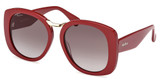 MaxMara Eyeglasses MM0092 shiny bordeaux / gradient smoke/69B