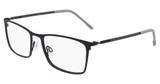 Flexon Eyeglasses FLEXON E1144 MATTE MIDNIGHT BLUE/SILVER/405