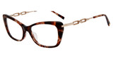 Jones New York Eyeglasses VJON795 Brown Havana C710