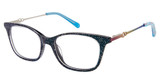 BETSEY JOHNSON Eyeglasses GLIMMER GOALS Blue/BLU