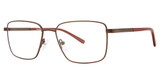 Elan Collection Eyeglasses 3438 Matte Brown