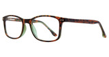 Affordable Designs Eyeglasses Caleb Tortoise-Green