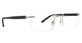 Totally Rimless Eyeglasses Reyna 378 GOLD/BLACK/GLB