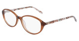 Marchon NYC Eyeglasses M-5025 N CRYSTAL BROWN/BROWN MARBLE/232