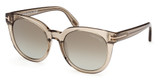 Tom Ford Eyeglasses FT1109 shiny light brown / brown mirror/45G