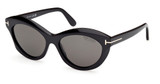 Tom Ford Eyeglasses FT1111 shiny black / smoke polarized/01D
