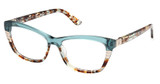 Guess? Eyeglasses GM50010 shiny turquoise/087