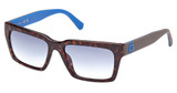 Guess? Eyeglasses GU00121 dark havana / gradient blue/52W
