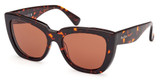 MaxMara Eyeglasses MM0090 dark havana / brown/52E