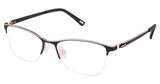 Kliik:denmark Eyeglasses K-776 BLACK ROSE GOLD/M200