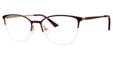 Adensco Eyeglasses AD 257 MT BURG/07BL