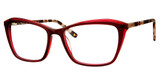 Liz Claiborne Eyeglasses L 683 RED CRYST/0IMM