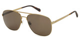 Fossil Eyeglasses FOS 2143/G/S ANT GOLD A/0OUN