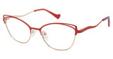 BETSEY JOHNSON Eyeglasses KISMET Red/RED