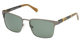 Kenneth Cole New York Eyeglasses KC00055 matte gunmetal / green polarized/09R