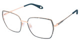FYSH Eyeglasses FYSH 3753 TEAL ROSE GOLD/M204