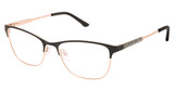 Steel + Tate Eyeglasses SLTA-0004 BLACK ROSE GOLD/S200