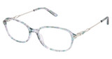 Steel + Tate Eyeglasses SLTA-0001 TURQUOISE SILVER/S404