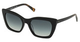 Kenneth Cole New York Eyeglasses KC00056 shiny black / green polarized/01R