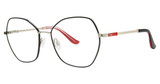 H Halston Eyeglasses H Halston 2024 Black/Gold/021