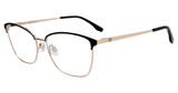 GAP Eyeglasses VGP820 Black Gold E672