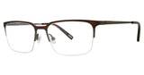 Jhane Barnes Eyeglasses Integrand Brown/BR