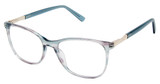 Superflex Eyeglasses SF-663 TEAL PURPLE GOLD/S404