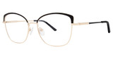 Elan Collection Eyeglasses 3753 Black/Gold