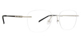 Totally Rimless Eyeglasses Traveler 381 SILVER/SIL