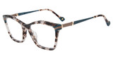 Yalea Eyeglasses VYA162 Brown/White Havana 0VB1