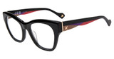 Yalea Eyeglasses VYA167V Shiny Black 700Y