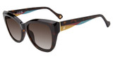 Yalea Eyeglasses SYA153V Shiny Dark Havana 0722