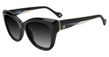 Yalea Eyeglasses SYA153V Shiny Black 0700