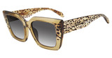 Just Cavalli Eyeglasses SJC099V Shiny Transp. Ochre 06A9