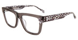 Just Cavalli Eyeglasses VJC114V Shiny Transp. Grey 0819