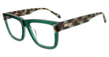 Just Cavalli Eyeglasses VJC114V Shiny Transp. Green 0998