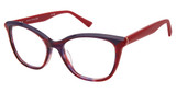 Ann Taylor Eyeglasses AT354 HORN/ DARK ROSE/C02
