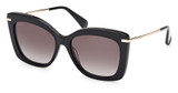 MaxMara Eyeglasses MM0101 shiny black / gradient smoke/01B