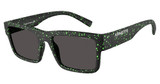Arnette Eyeglasses AN4344 OMGEE MT BLACK/GEKKO GREEN SPL/297187
