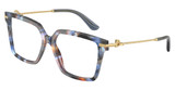 DOLCE & GABBANA Eyeglasses DG3397 HAVANA BLUE/3443
