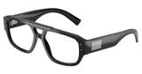 DOLCE & GABBANA Eyeglasses DG3406 BRUSHED BLACK/2820